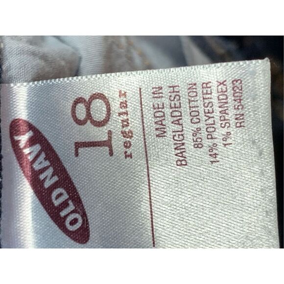 Old Navy Women's Five Pocket The Flirt Mid-Rise Jeans Blue Size 18 Regular - Picture 7 of 9